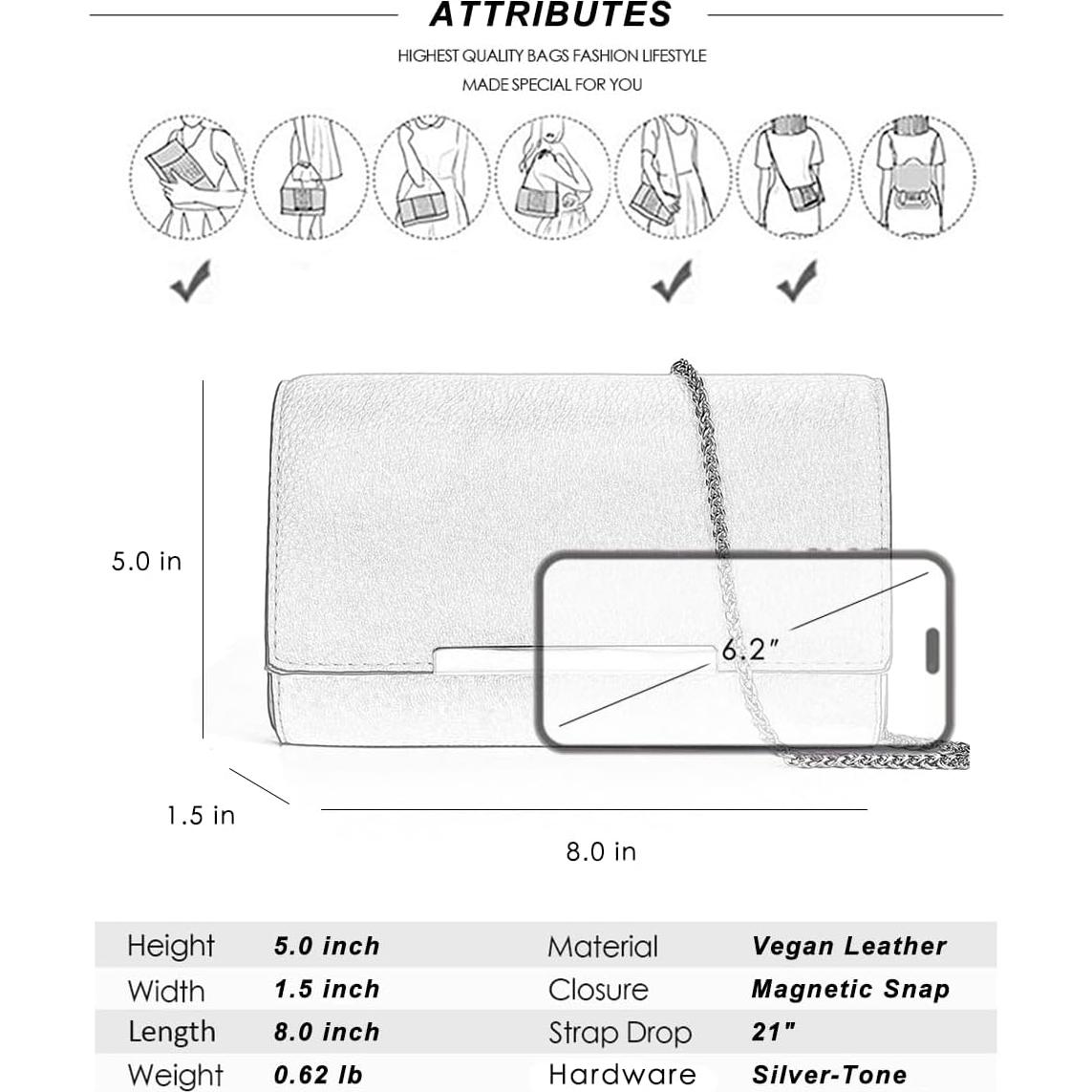 Bolso de Mano Blanco AFKOMST para Mujeres - Elegante y Práctico