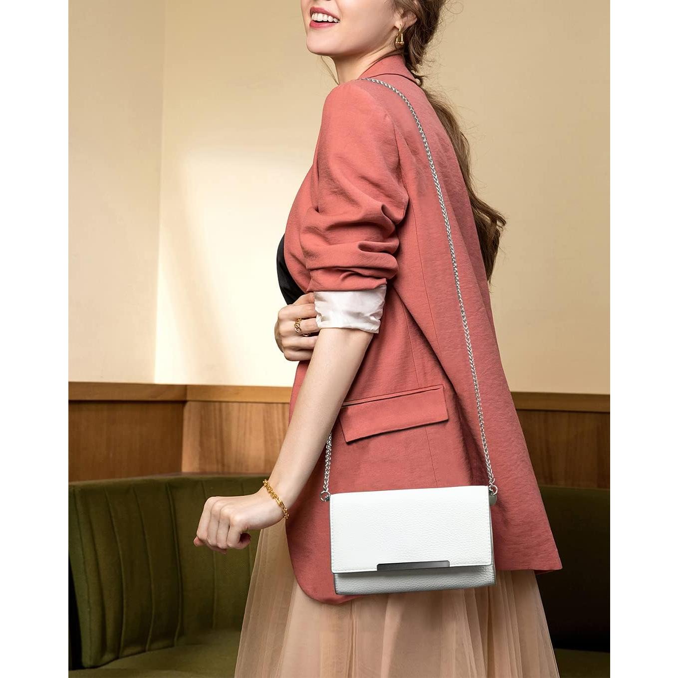 Bolso de Mano Blanco AFKOMST para Mujeres - Elegante y Práctico