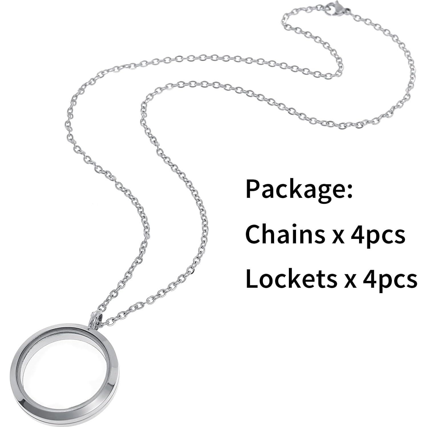 Colgante Locket de Vidrio y Acero Inoxidable FM FM42 30mm