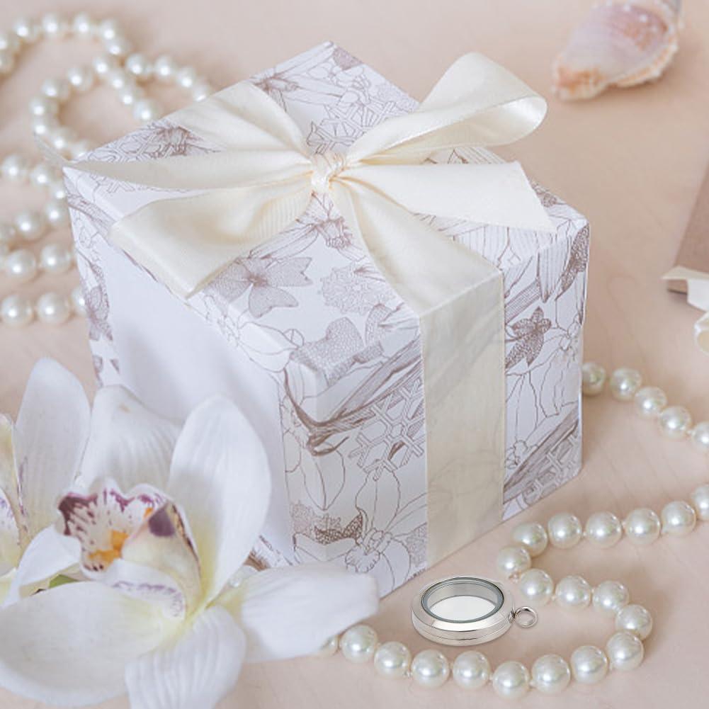 Collar de Charms con Locket Redondo Acero Inoxidable 450mm