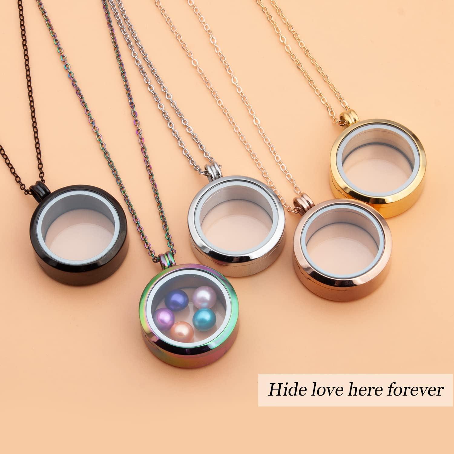 2 Colgantes Flotantes de Acero Inoxidable 30mm Africanbeads