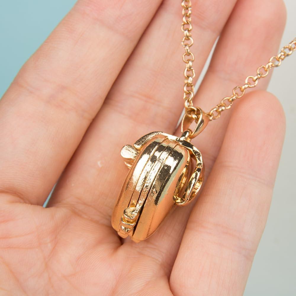 Collar de Corazón con Locket ZORZA - 2 Piezas, Oro y Plata