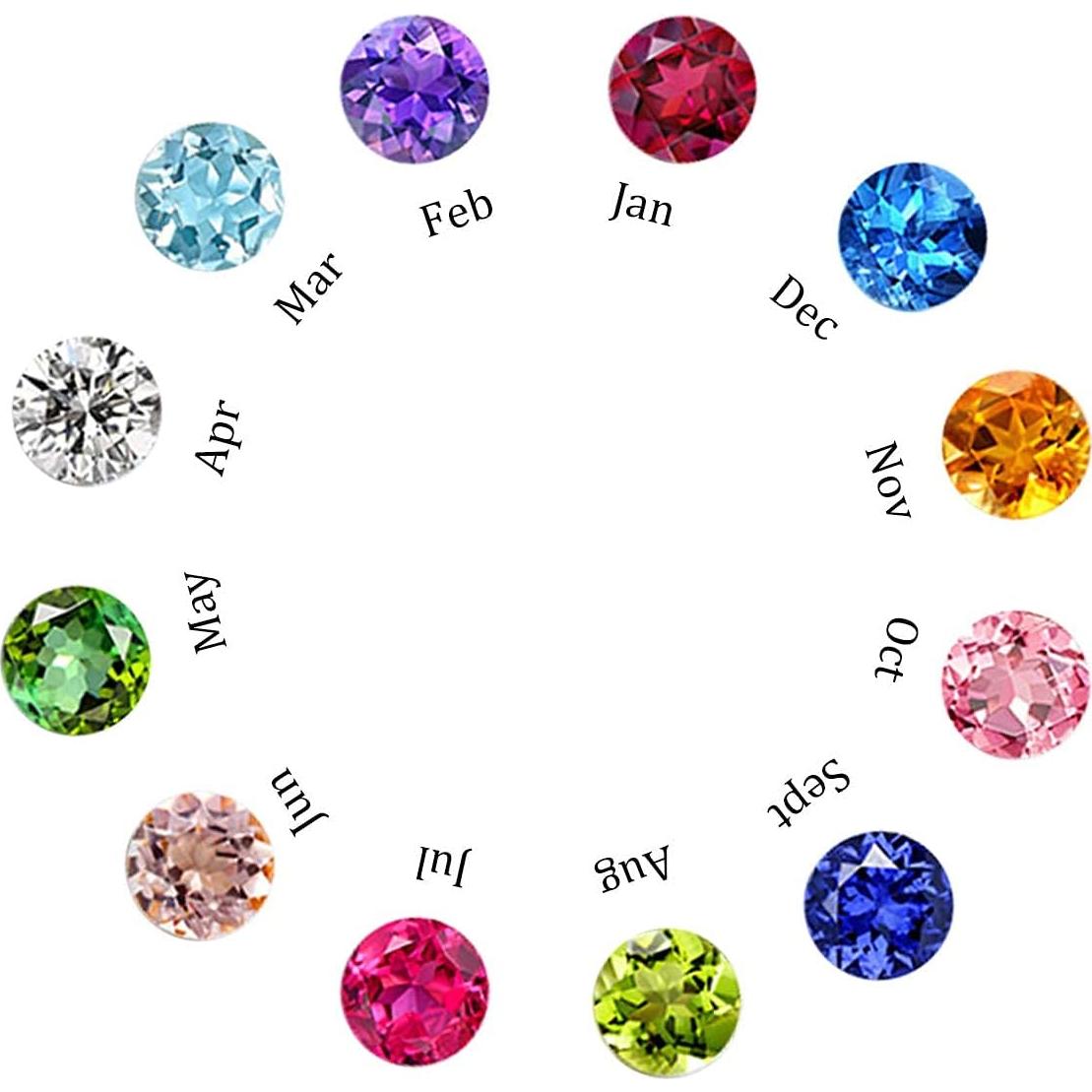 Collar Locket Flotante EVERLEAD 30mm con Cadena y Piedras