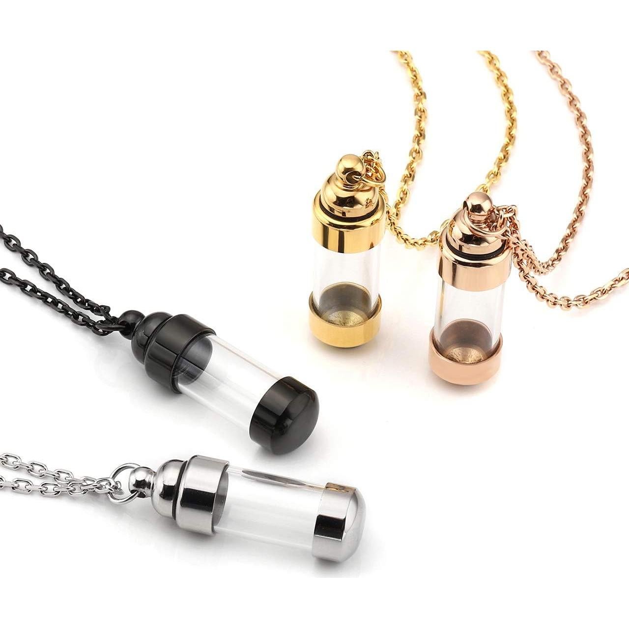 Collar de Urna de Cenizas Personalizado Zysta Plata 9x31mm