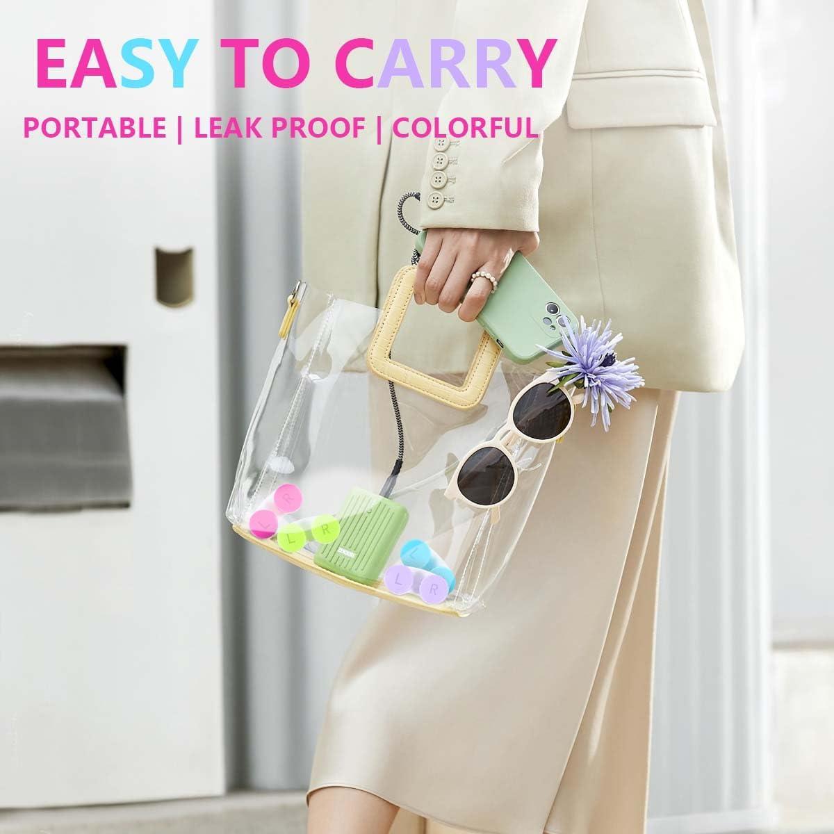 Estuches de Lentes de Contacto Coloridos KISEER - 12 Unidades