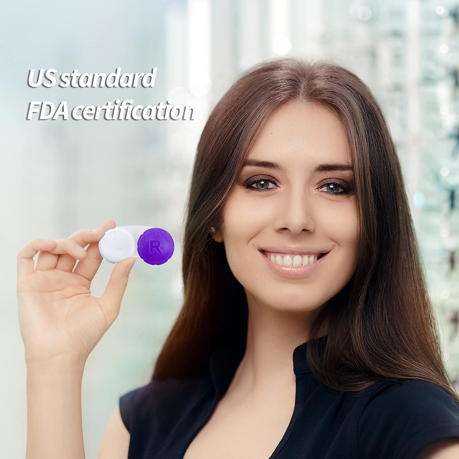 Estuche para Lentes de Contacto RHUI Negro - Paquete de 3