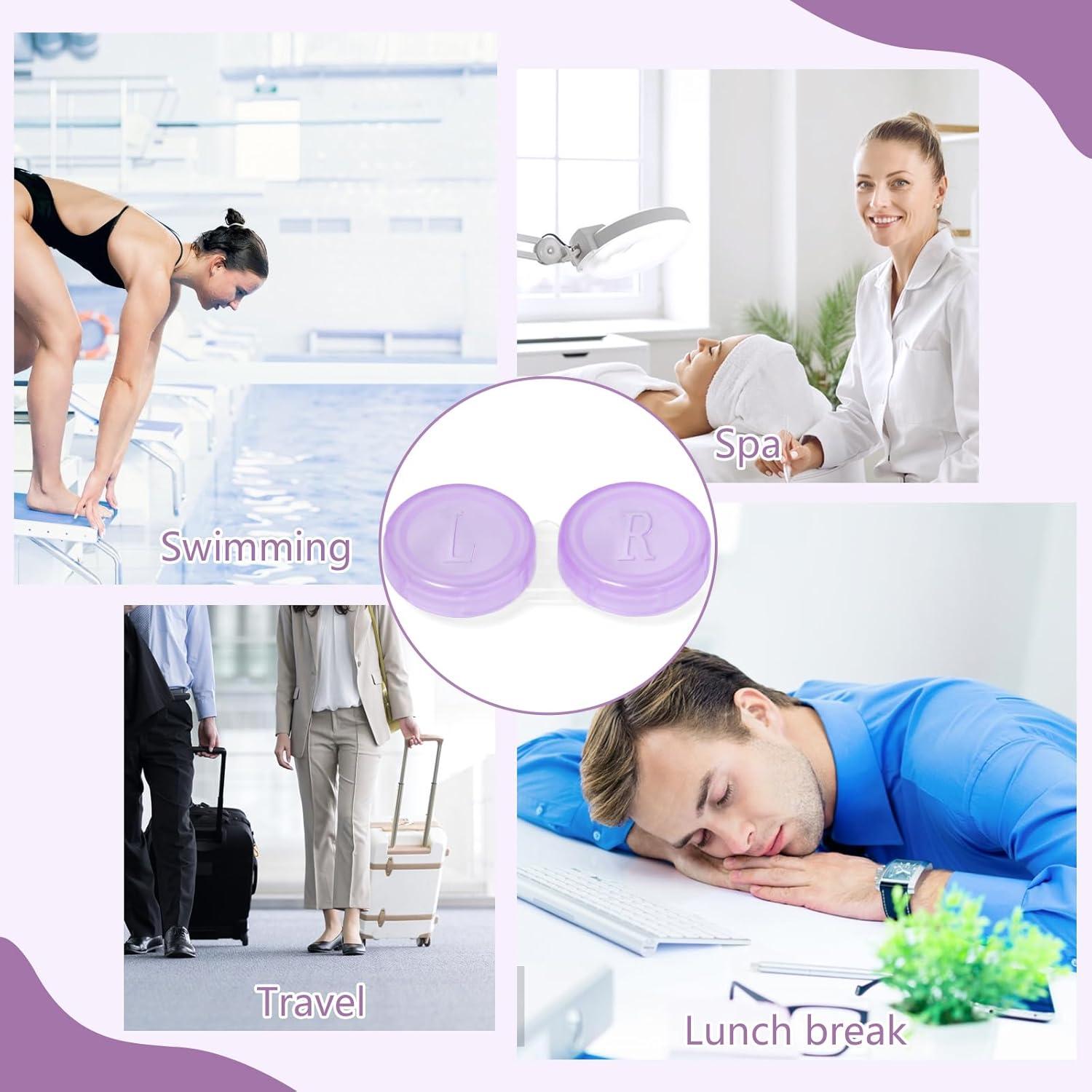 Paquete de 60 estuches para lentes de contacto transparentes