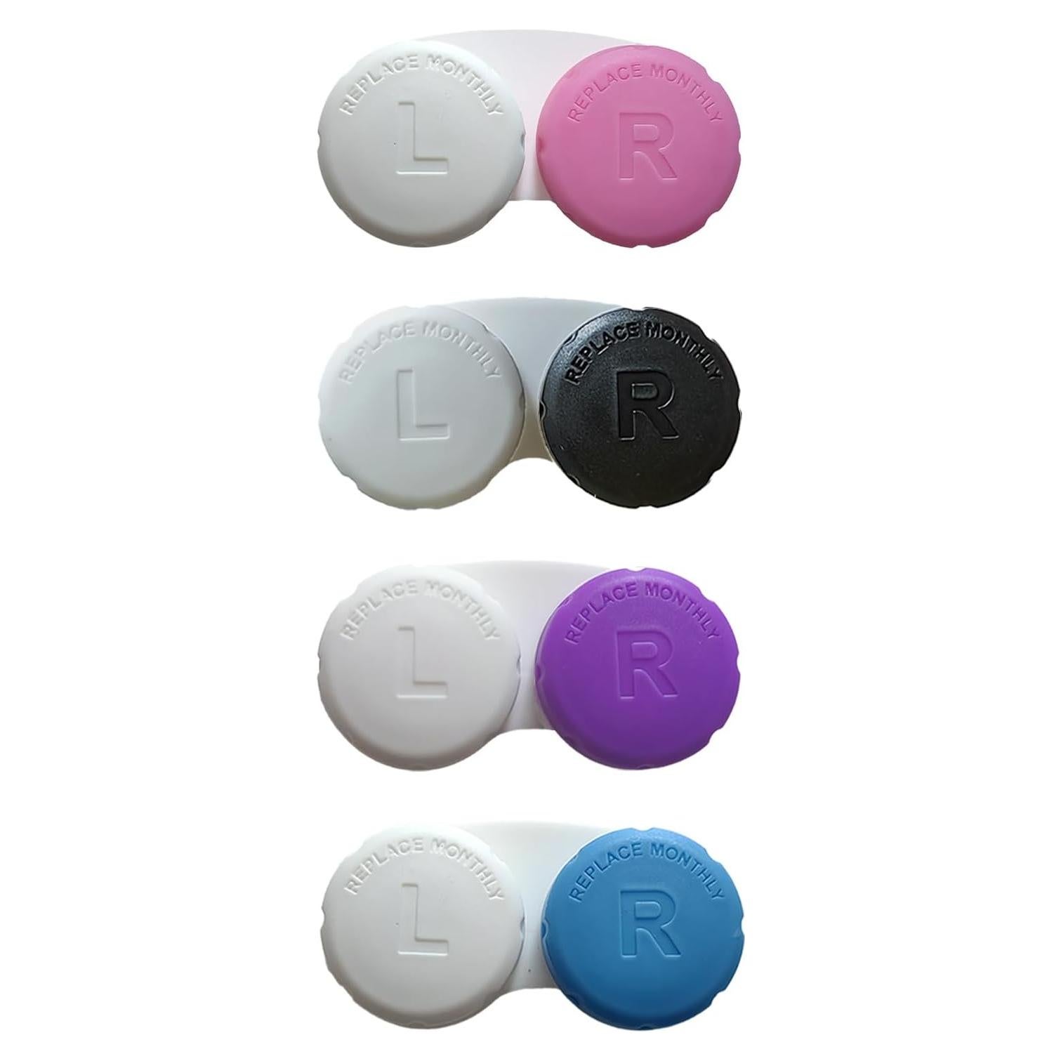 Estuche para Lentes de Contacto Kuanfine 4 Piezas Multicolor