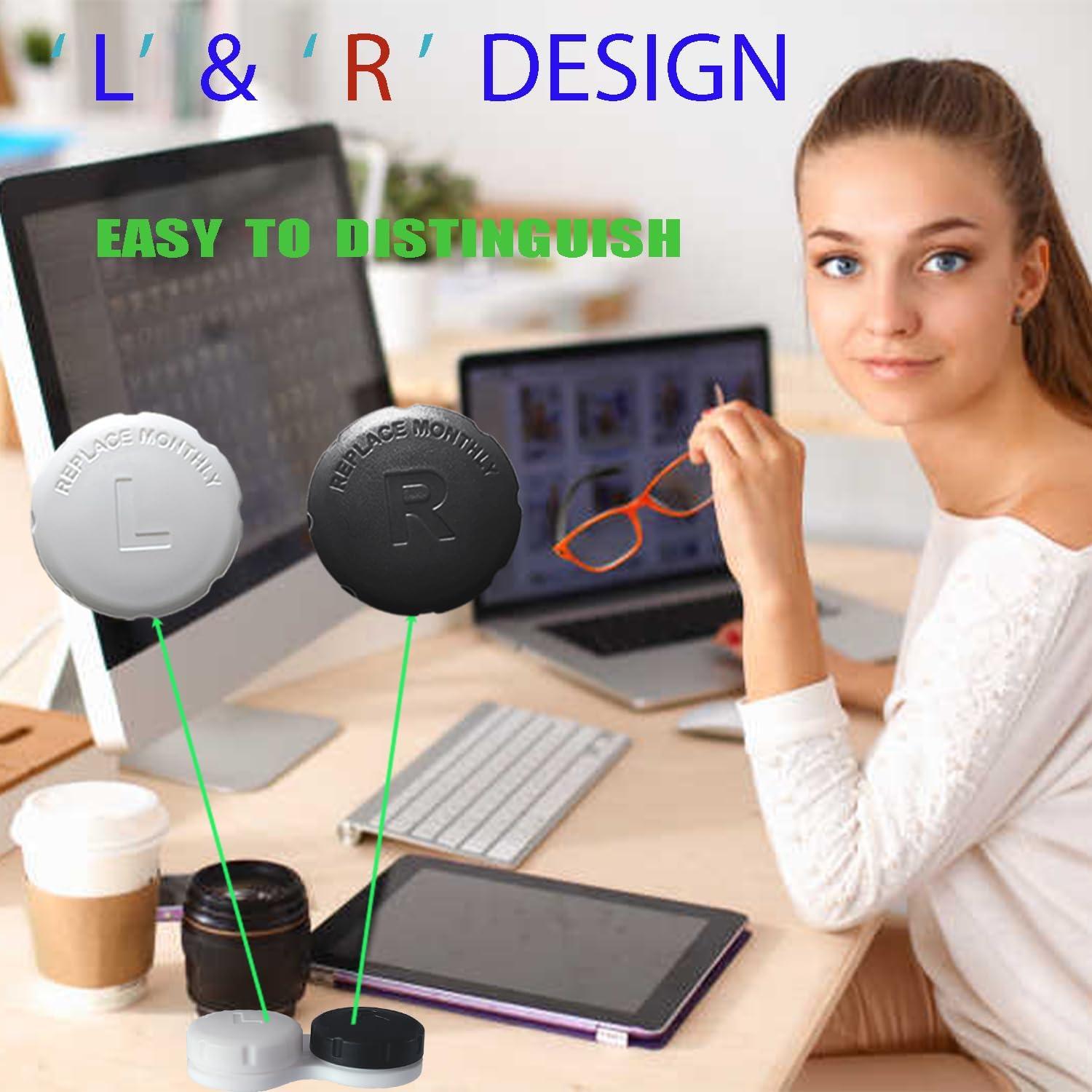 Estuche para Lentes de Contacto Kuanfine 4 Piezas Multicolor