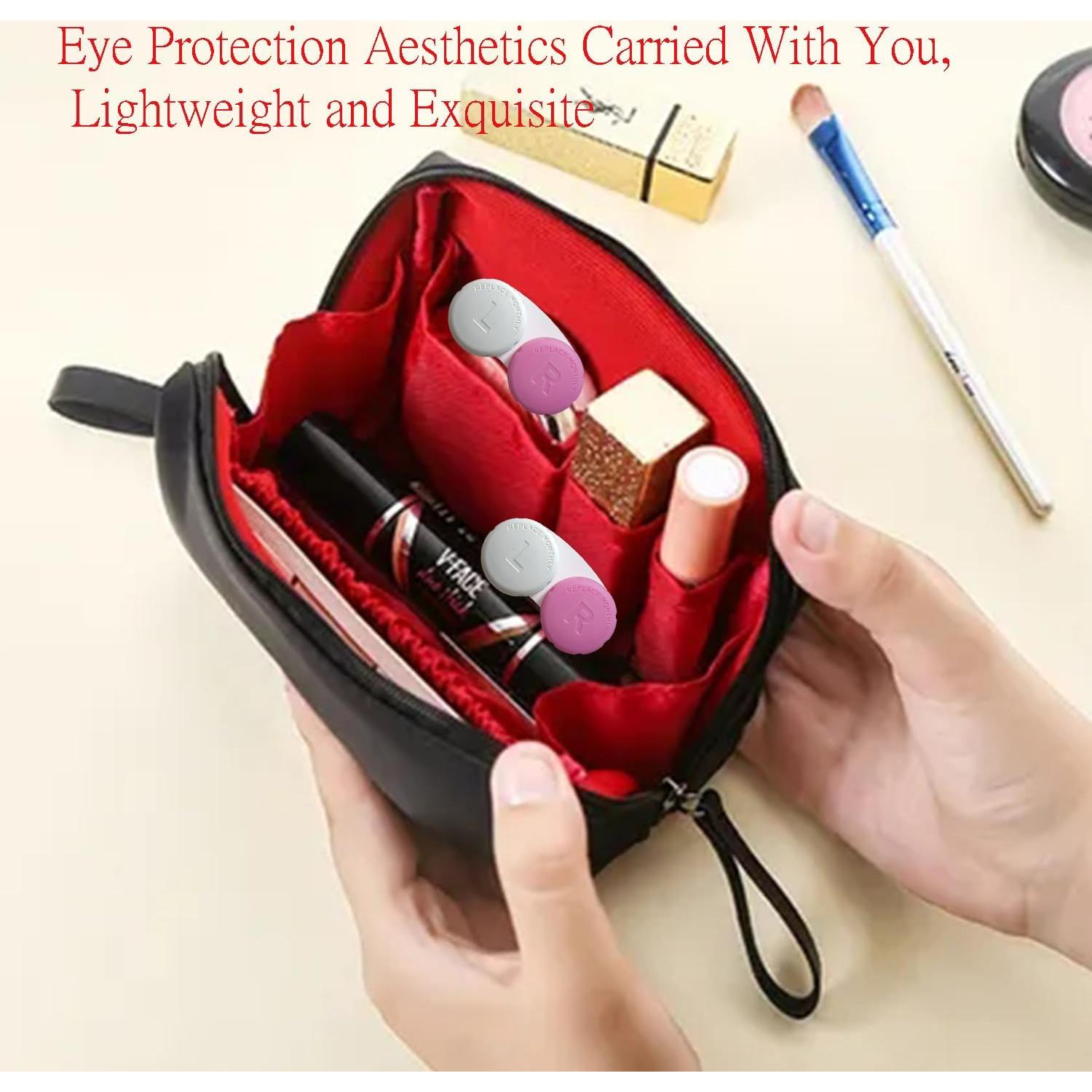 Estuche para Lentes de Contacto Kuanfine 4 Piezas Multicolor