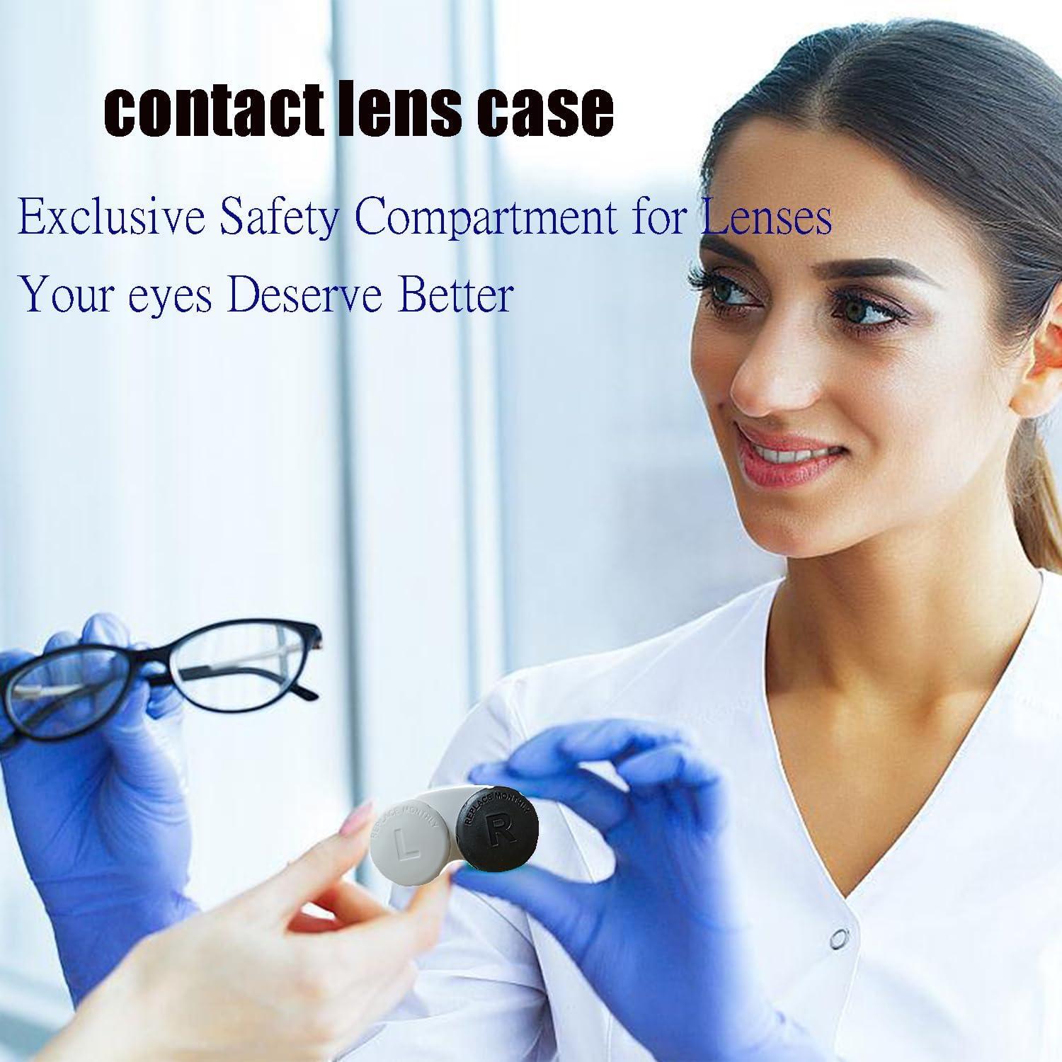 Estuche para Lentes de Contacto Kuanfine 4 Piezas Multicolor