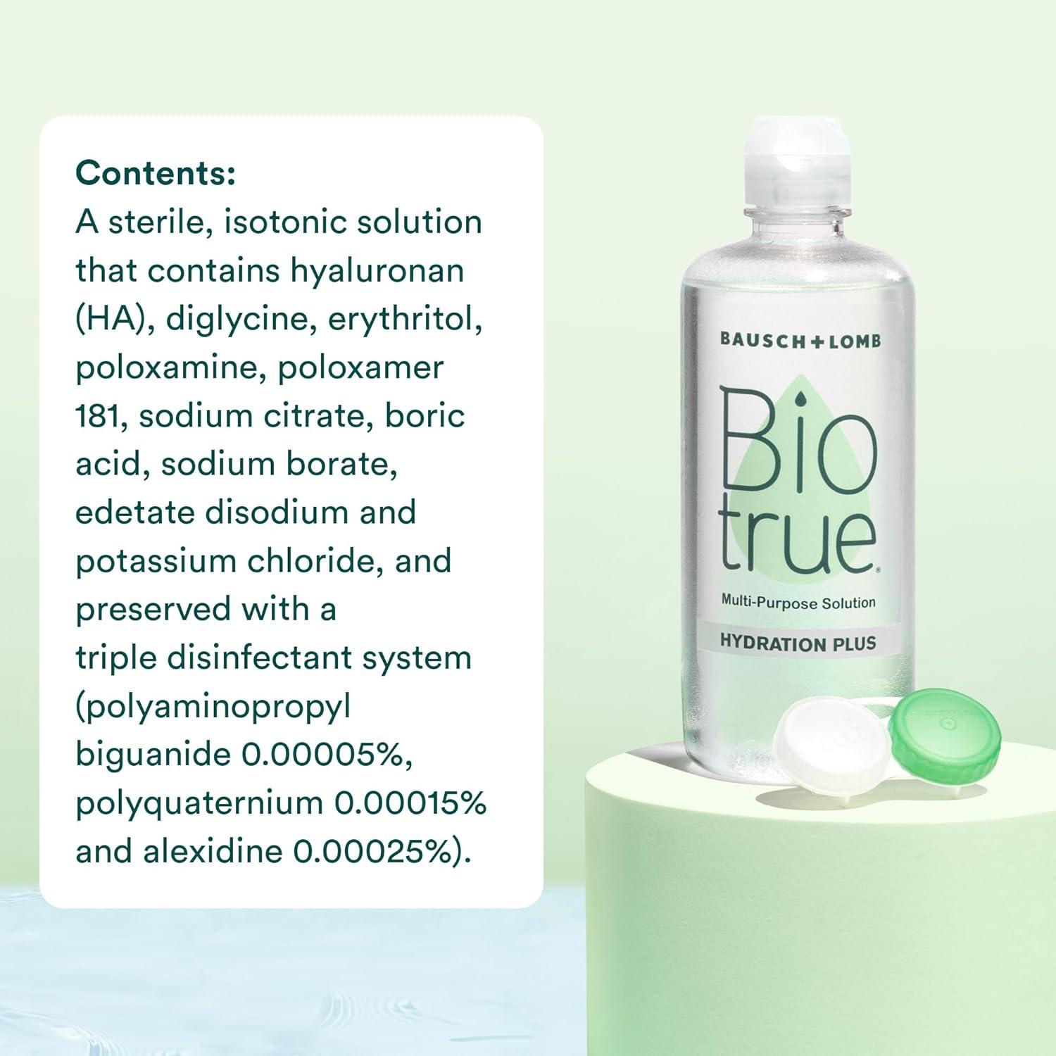 Solución Multiusos Biotrue Hydration Plus 295.74 ml Bausch + Lomb