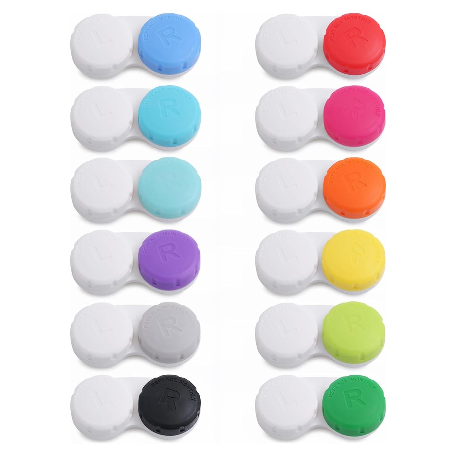 Estuche para Lentes de Contacto DEWSENSI - Paquete de 12 Multicolor