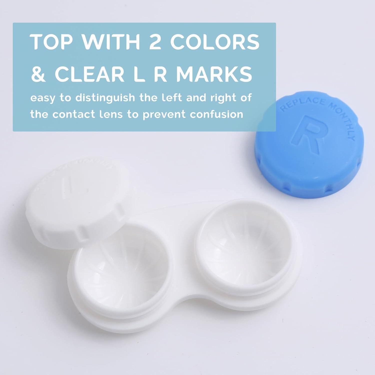 Estuche para Lentes de Contacto DEWSENSI - Paquete de 12 Multicolor