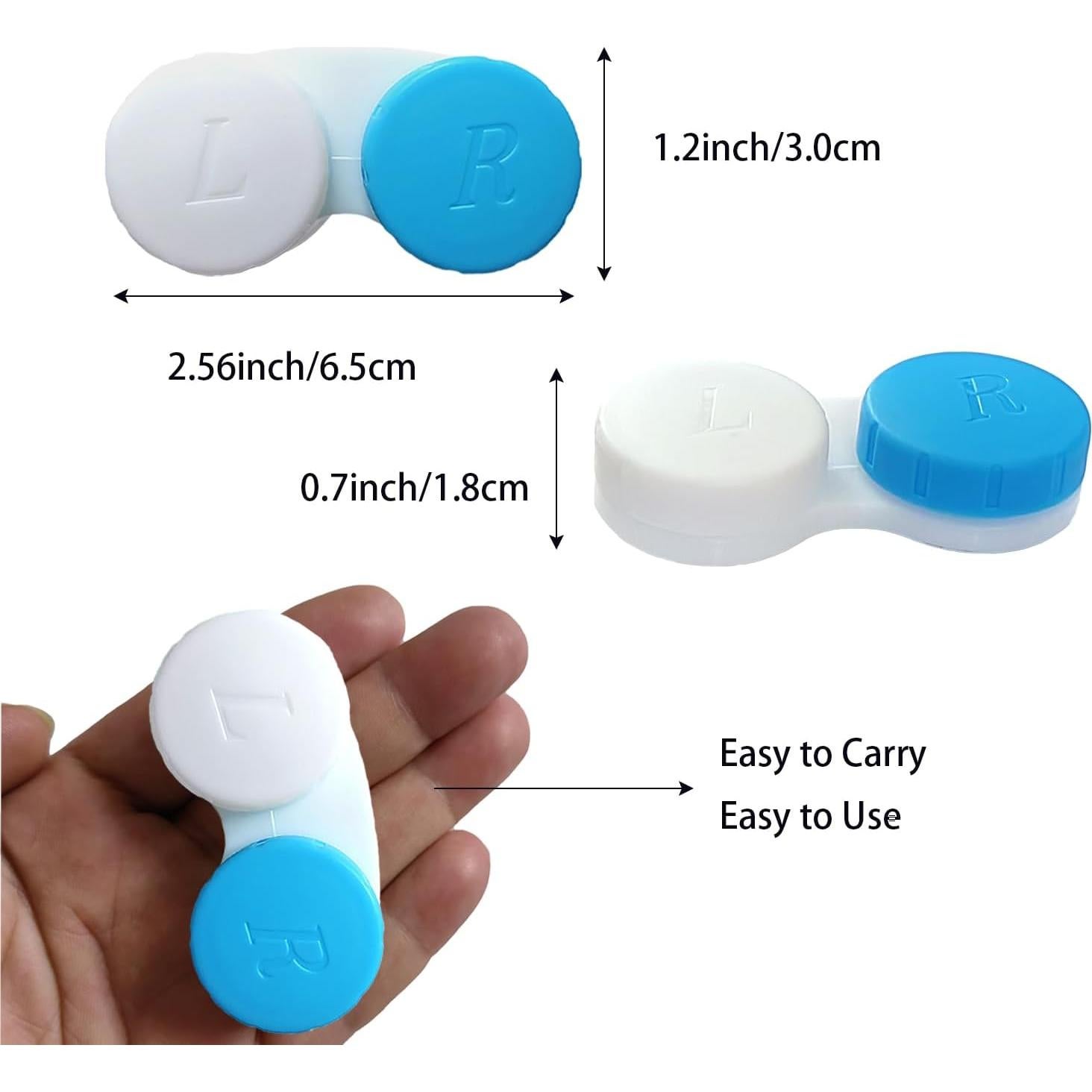 Estuche para Lentes de Contacto Erewa - 12 Piezas Colores Variados