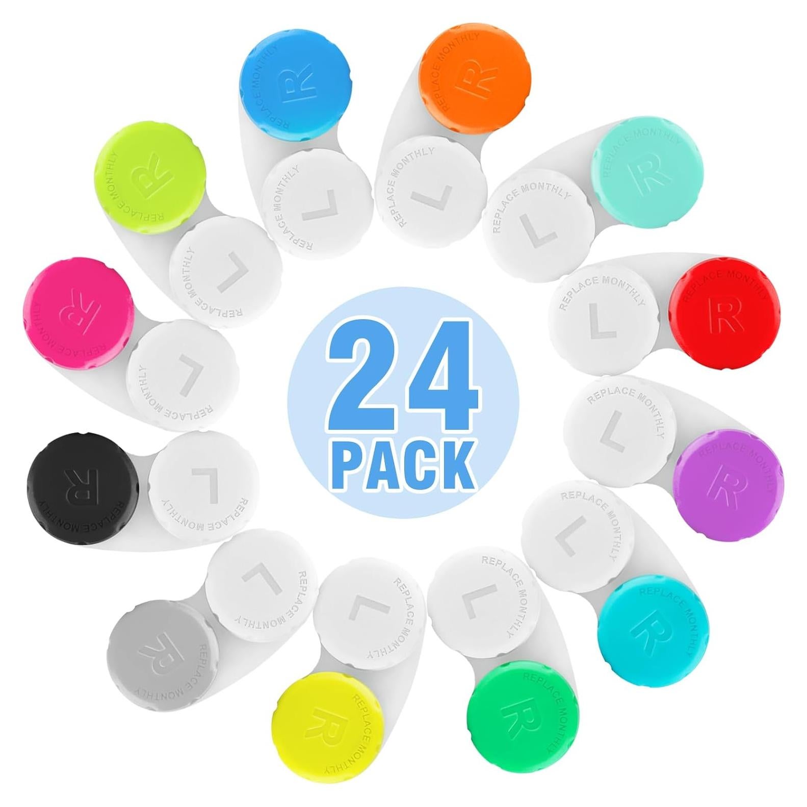 Estuches para Lentes de Contacto Phyyixs - 24 Piezas Coloridos