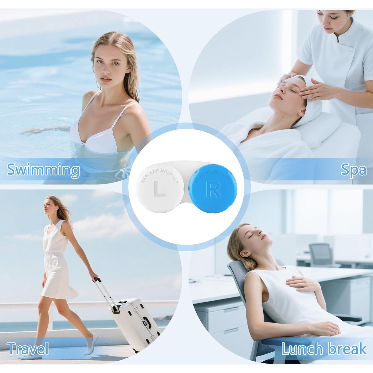 Estuches para Lentes de Contacto Phyyixs - 24 Piezas Coloridos