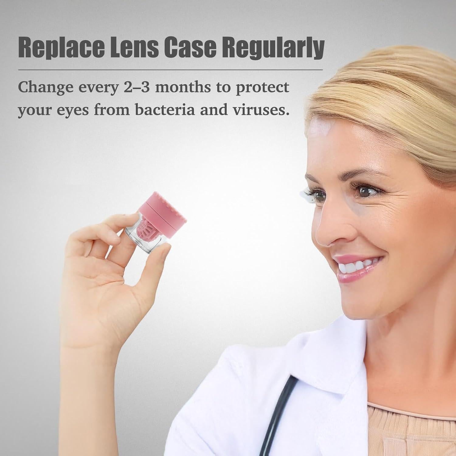 Estuche Lavadora Manual para Lentes de Contacto 2 en 1 - 4 Colores