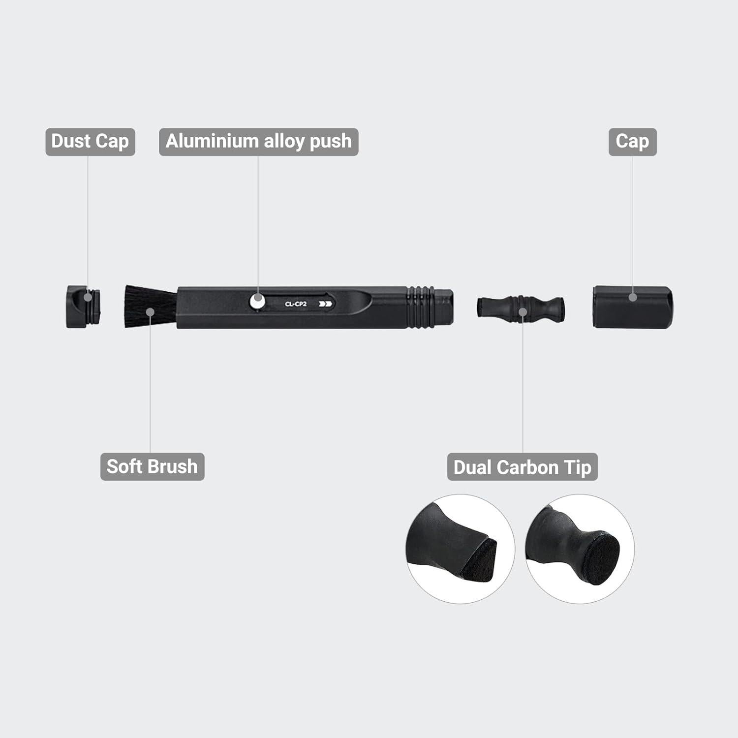 Bolígrafo Limpiador de Lentes JJC Compacto 15g para Cámaras