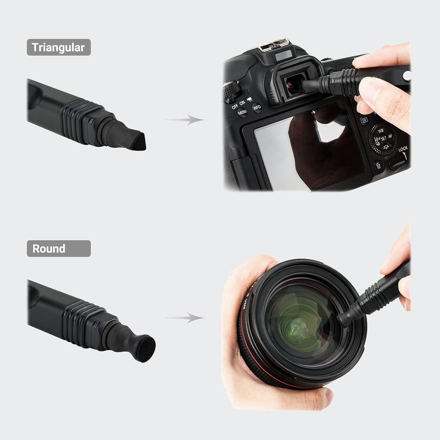 Bolígrafo Limpiador de Lentes JJC Compacto 15g para Cámaras