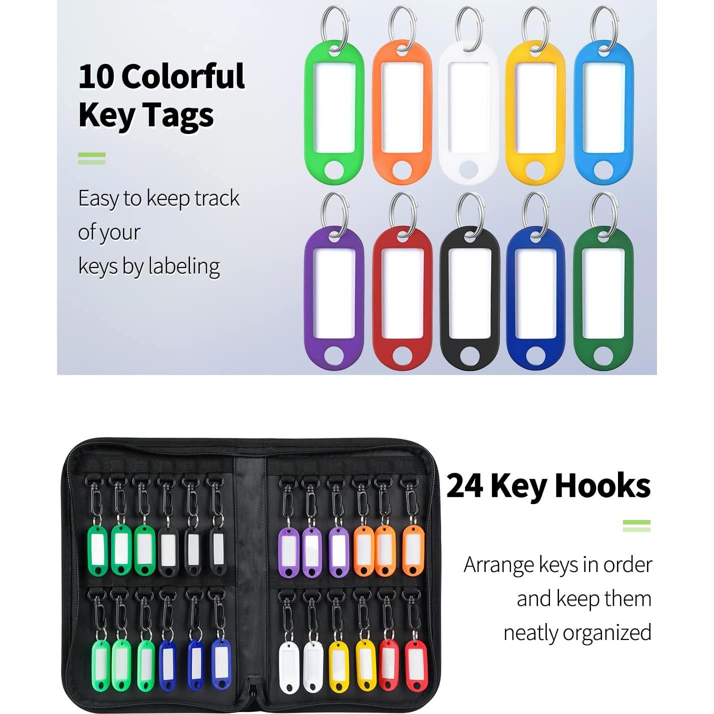 Organizador de llaves Uniclife 24 ganchos a prueba de agua y fuego