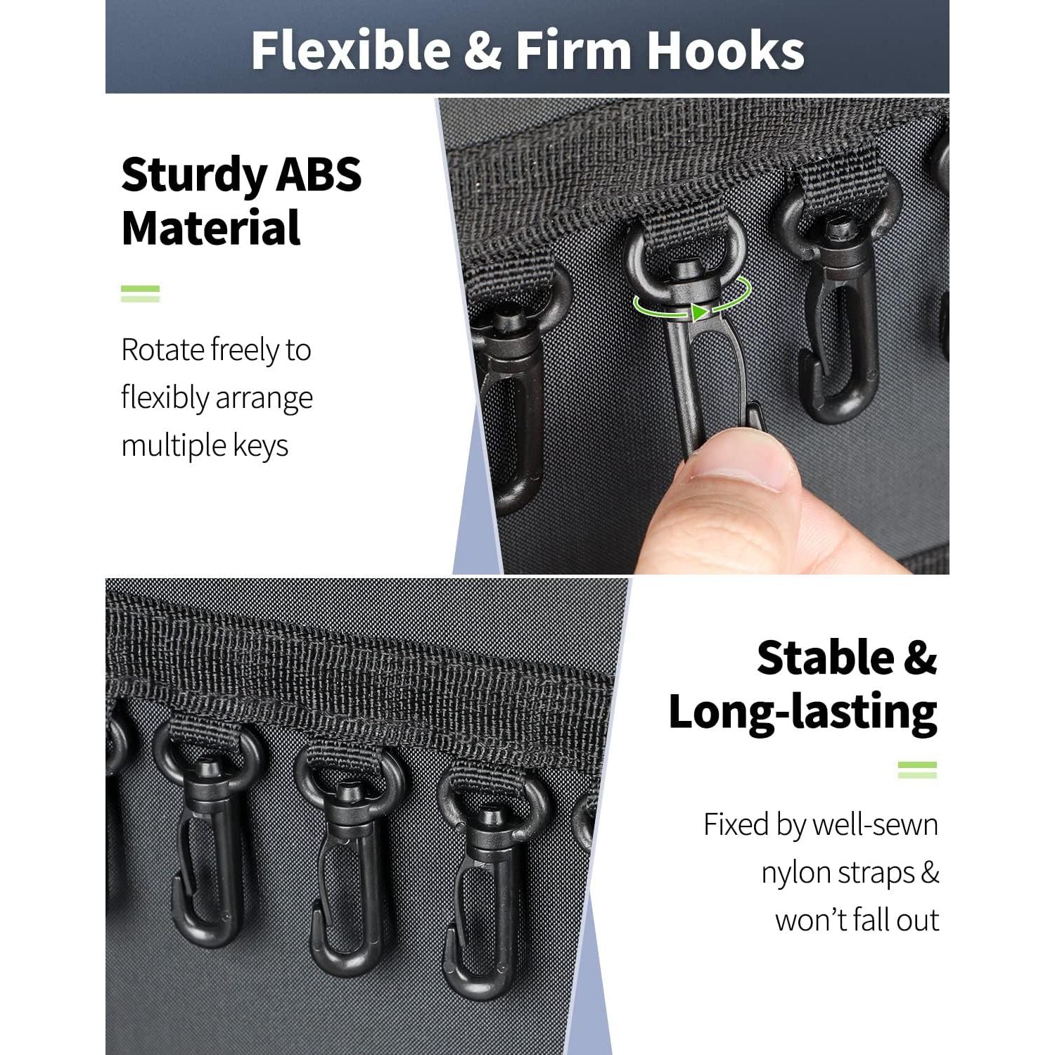 Organizador de llaves Uniclife 24 ganchos a prueba de agua y fuego