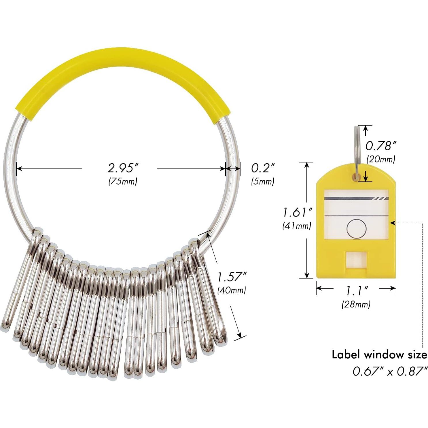 Organizador de Llaves Sincengel con 20 Ganchos y Etiquetas