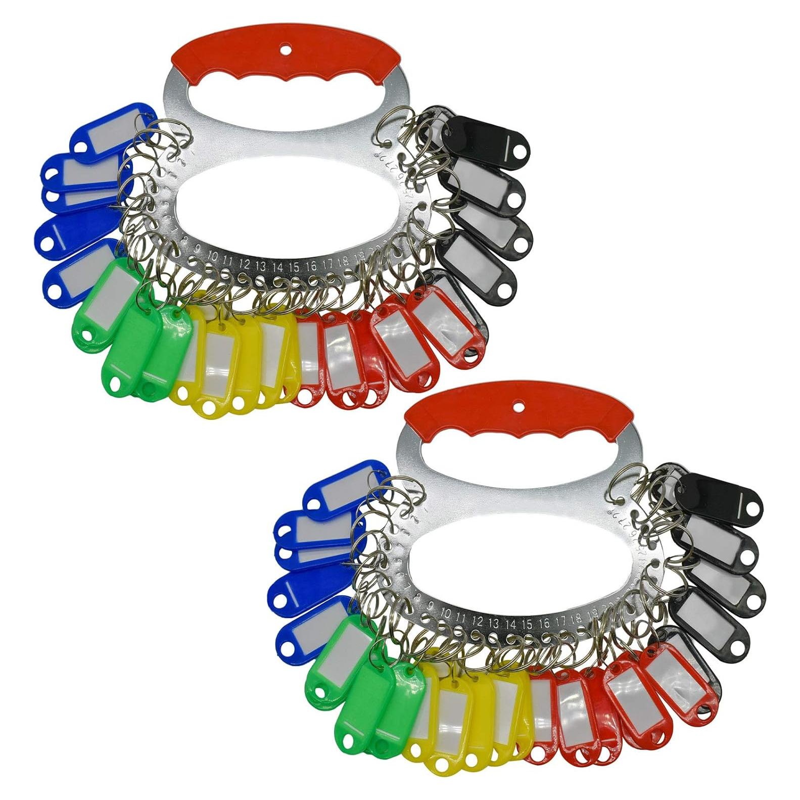 Organizador de Llaves Maydahui 2 Piezas con 28 Anillas y 60 Etiquetas