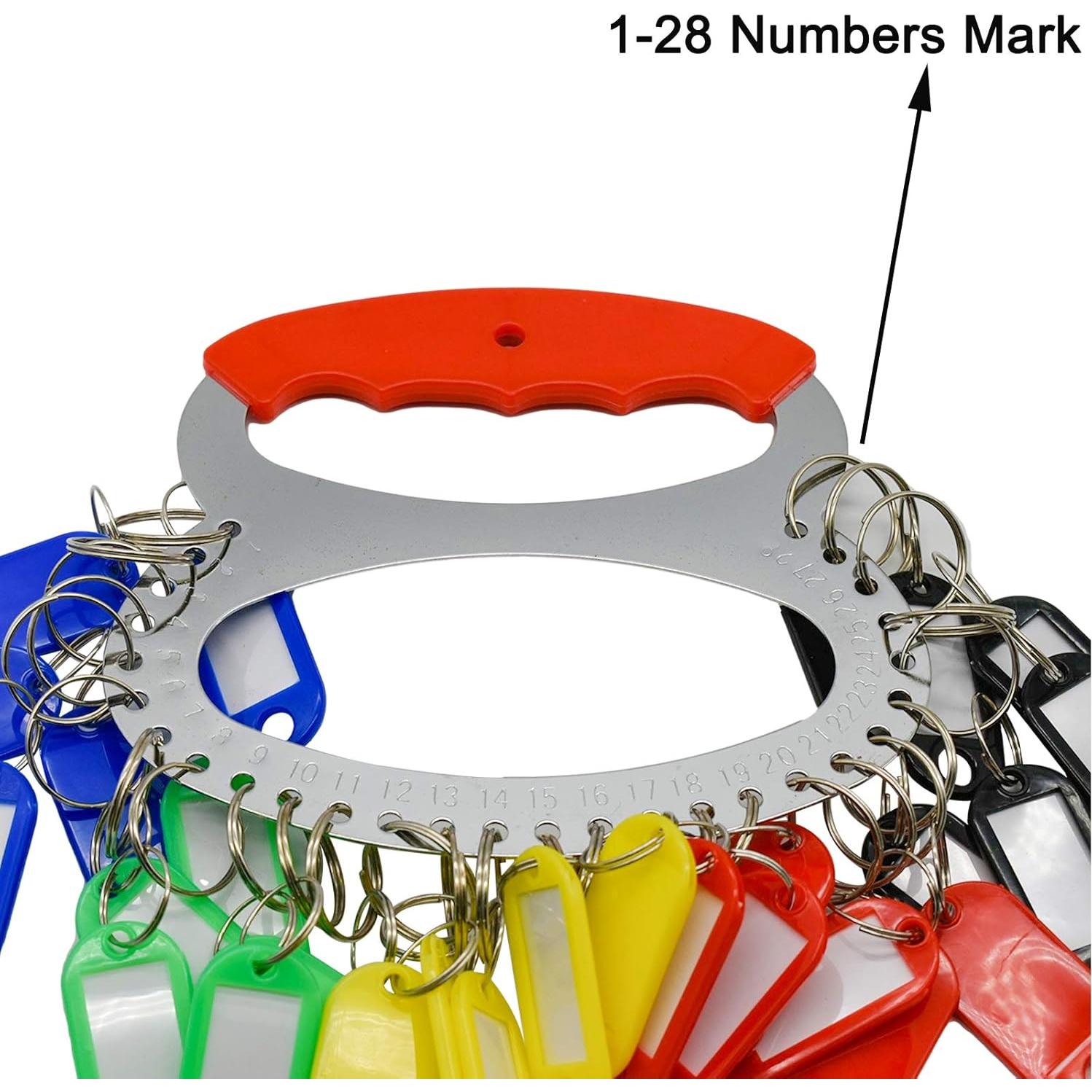 Organizador de Llaves Maydahui 2 Piezas con 28 Anillas y 60 Etiquetas