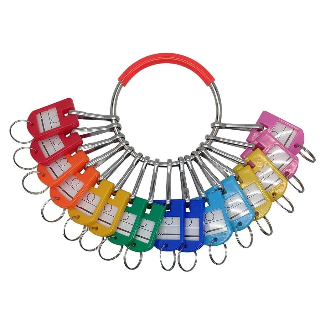 Organizador de Llaves Portátil LABEN con 16 Ganchos y Etiquetas