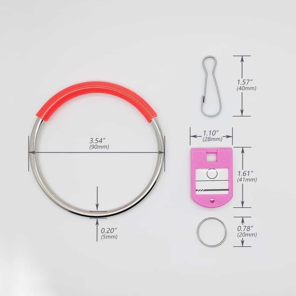 Organizador de Llaves Portátil LABEN con 16 Ganchos y Etiquetas