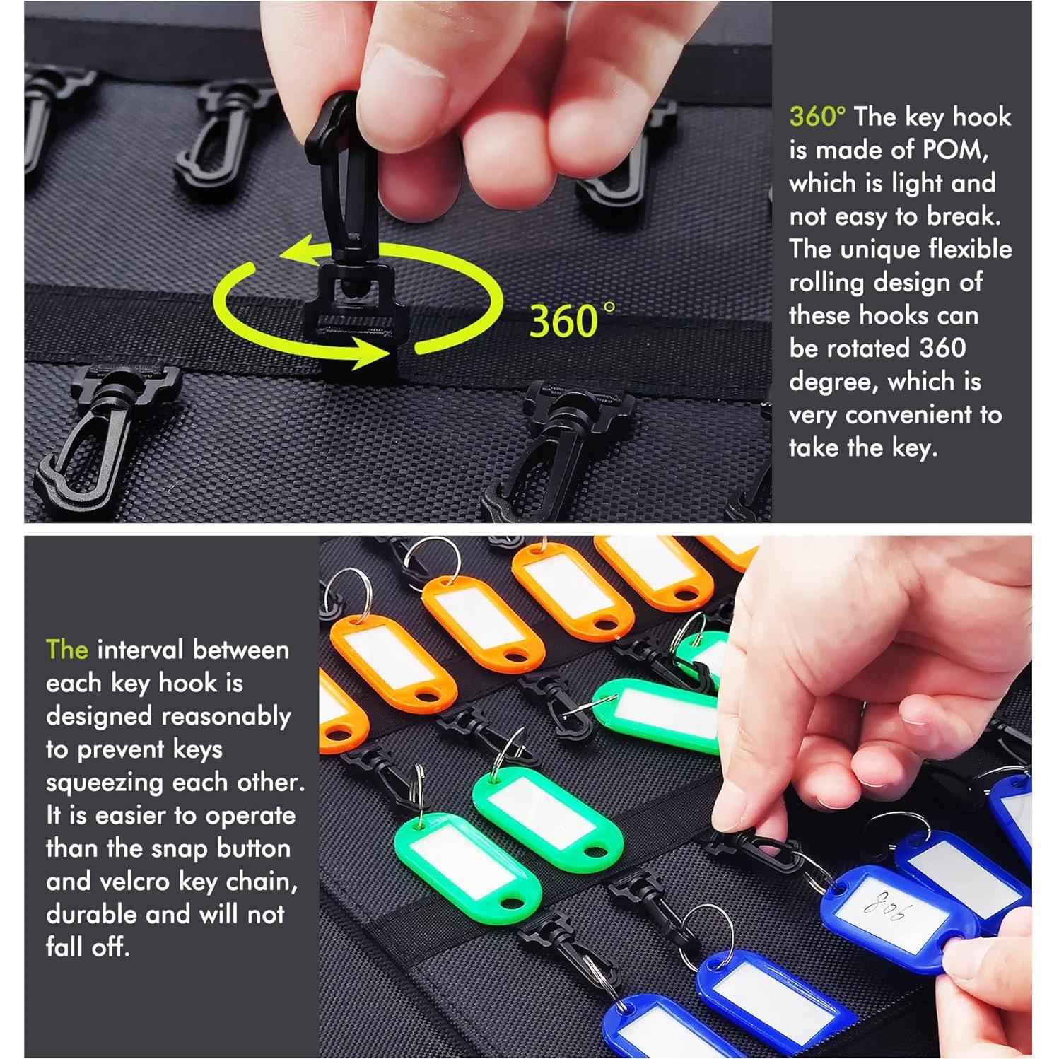 Estuche Organizador de Llaves Sincengel con 36 Ganchos y Etiquetas