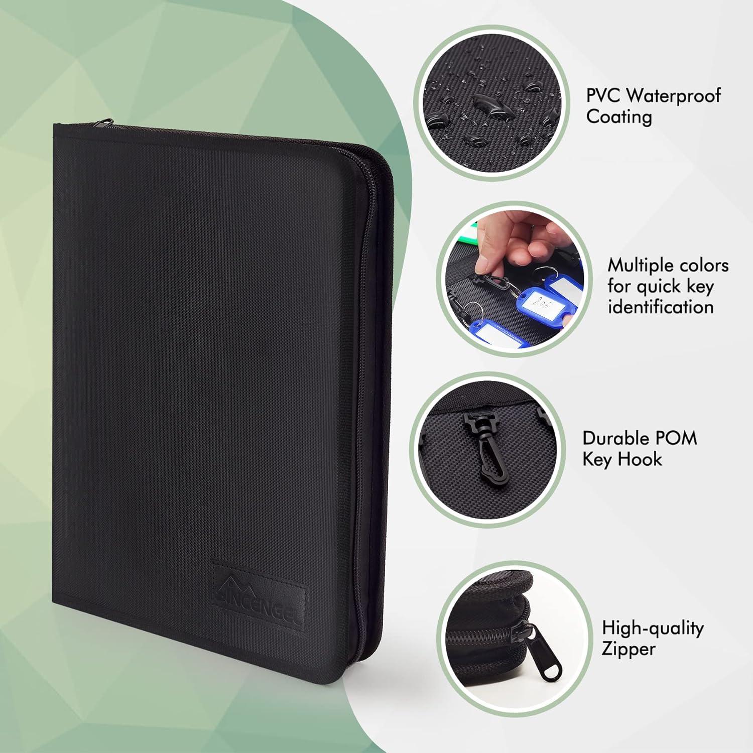 Estuche Organizador de Llaves Sincengel con 36 Ganchos y Etiquetas