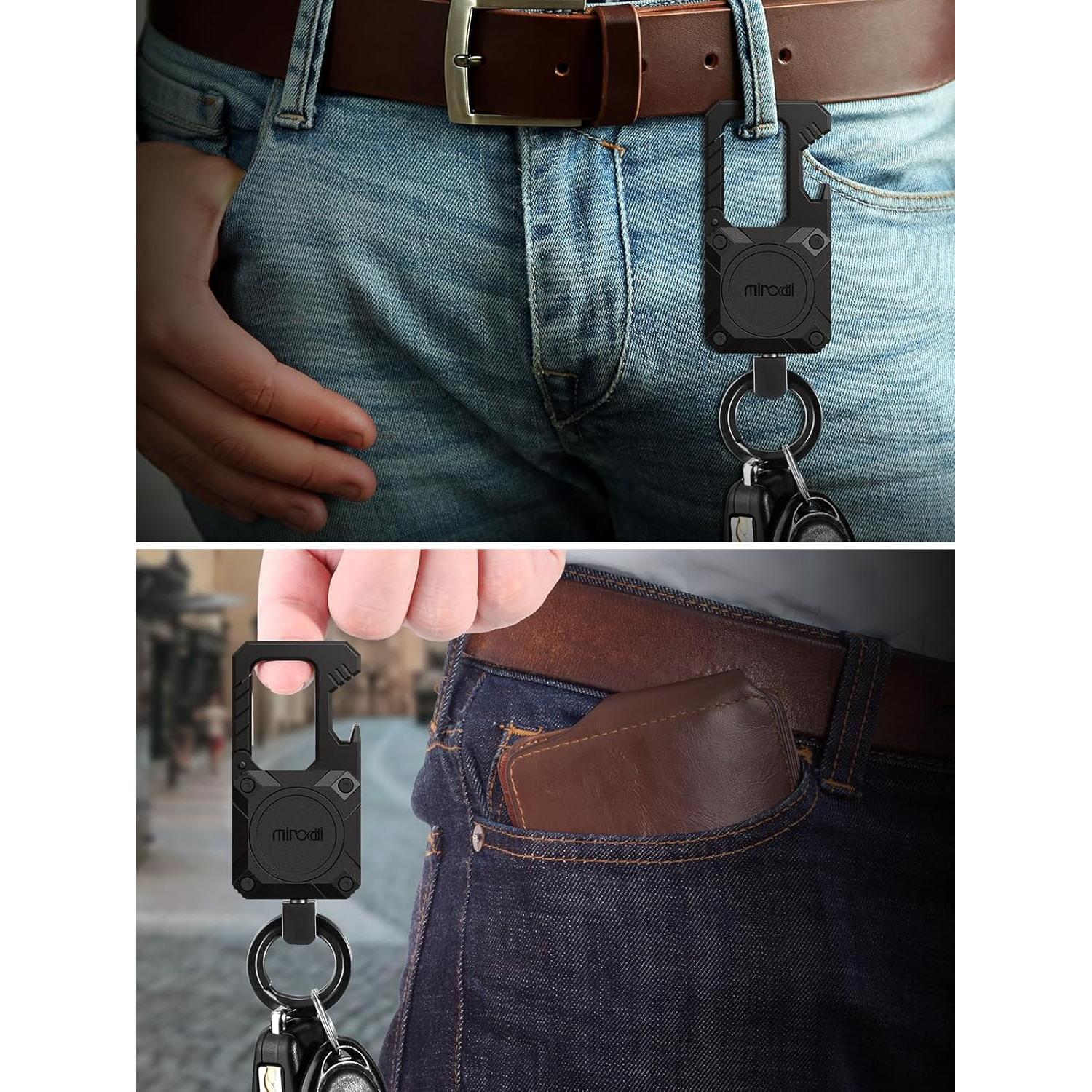 Llavero Inteligente Miroddi con Rastreador Find My iOS Negro