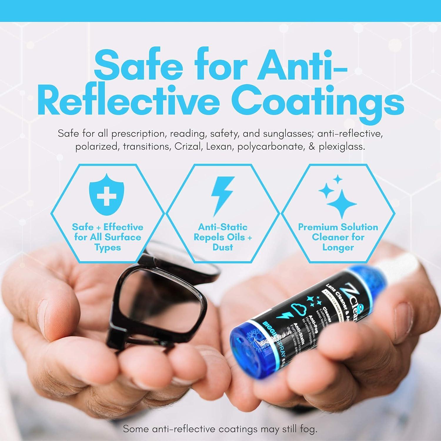 Spray Anti-Niebla Zclear 177ml | Limpiador de Gafas y Lentes