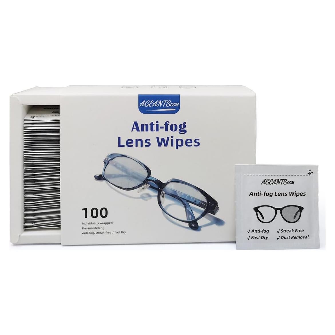 Toallitas Antivaho Prehumedecidas Ageantscom - 100 Unidades
