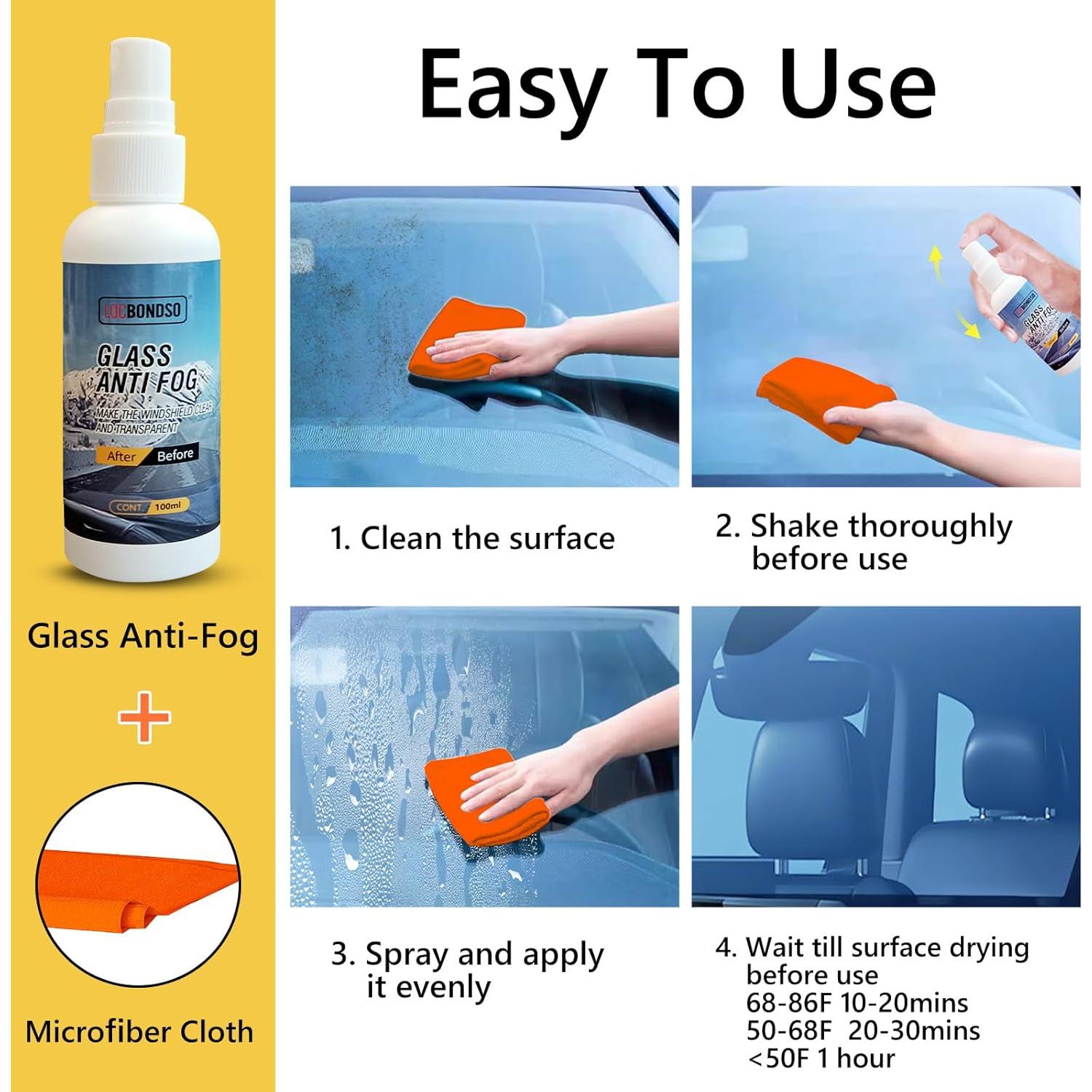 Spray Antivaho LOCBONDSO 100ml para Gafas y Parabrisas