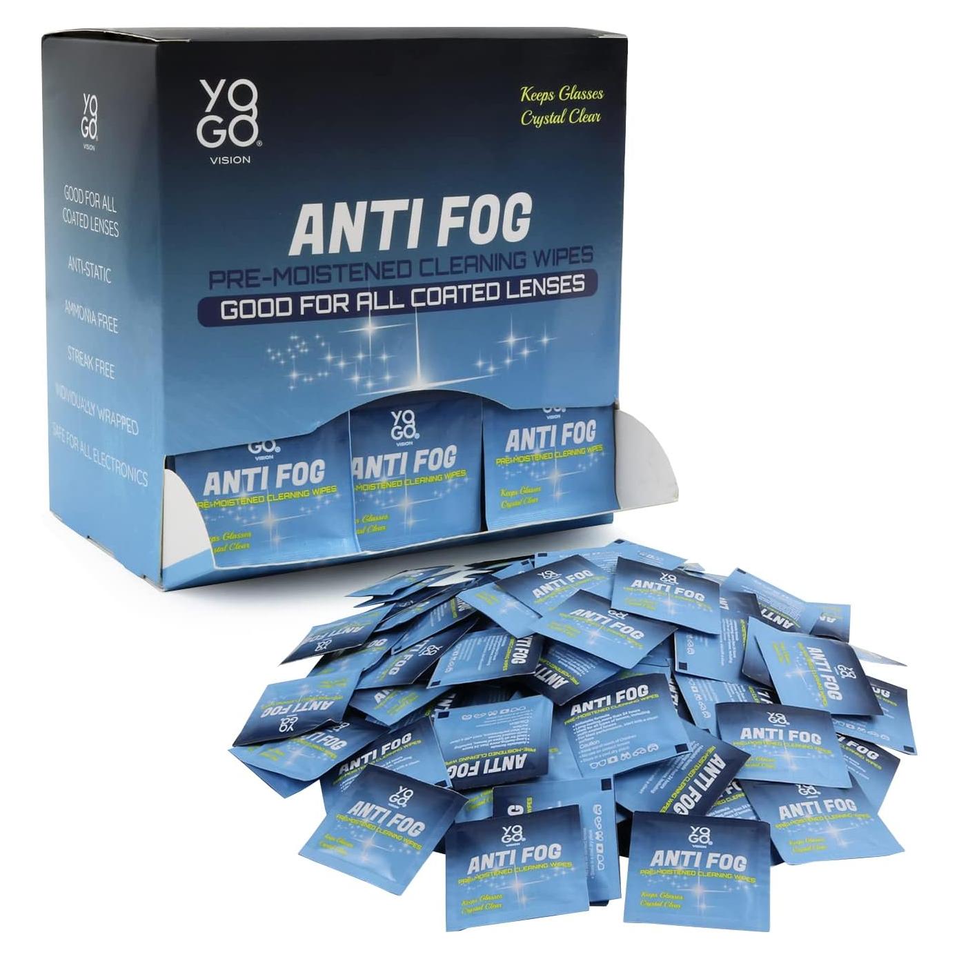 Toallitas Antivaho Yogo Vision - 200 Paquetes para Gafas