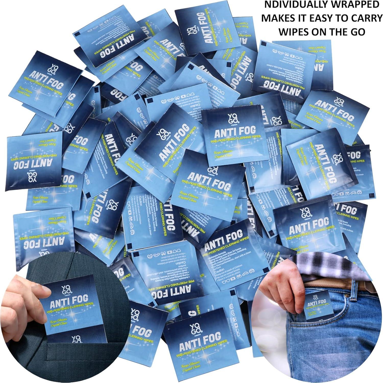 Toallitas Antivaho Yogo Vision - 200 Paquetes para Gafas