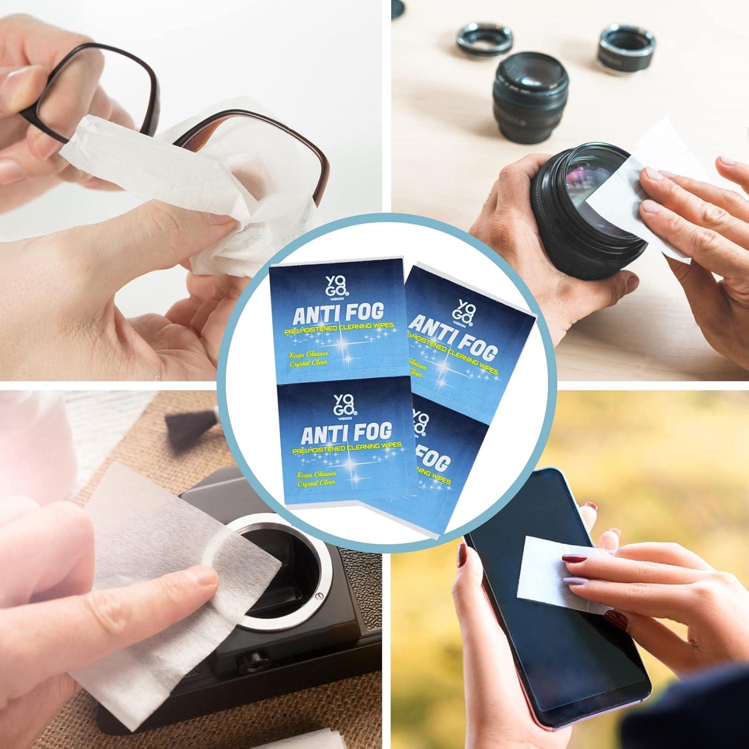 Toallitas Antivaho Yogo Vision - 200 Paquetes para Gafas