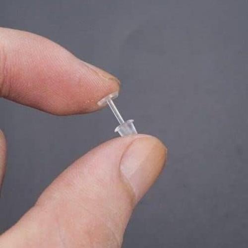Pines de Plástico Invisible Elfstone 3mm para Pendientes - 200 Piezas