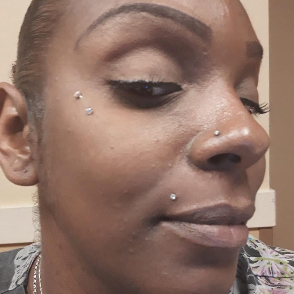 Pendientes Transparentes MODRSA 16g para Cartílago y Labret