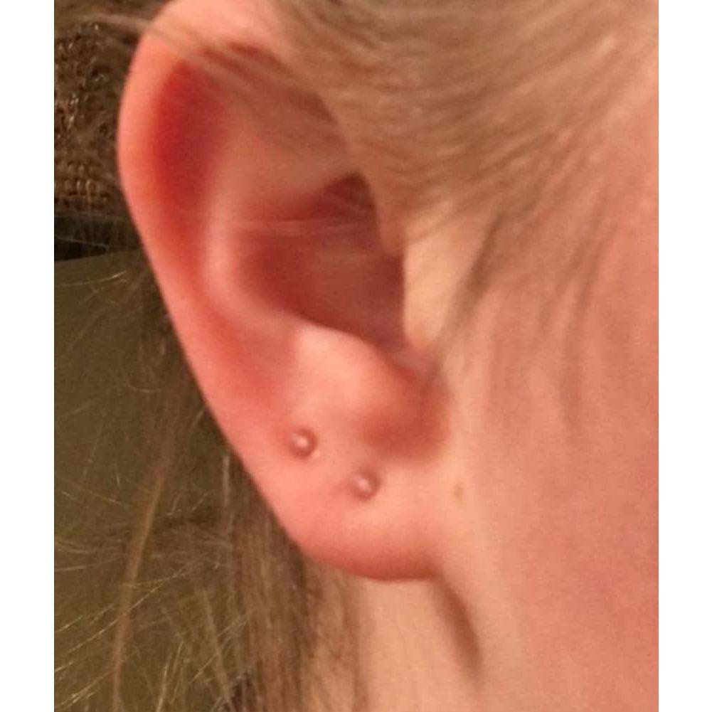 Anillos y Studs de Nariz Transparentes MODRSA - 8 Piezas 16g 18g 20g