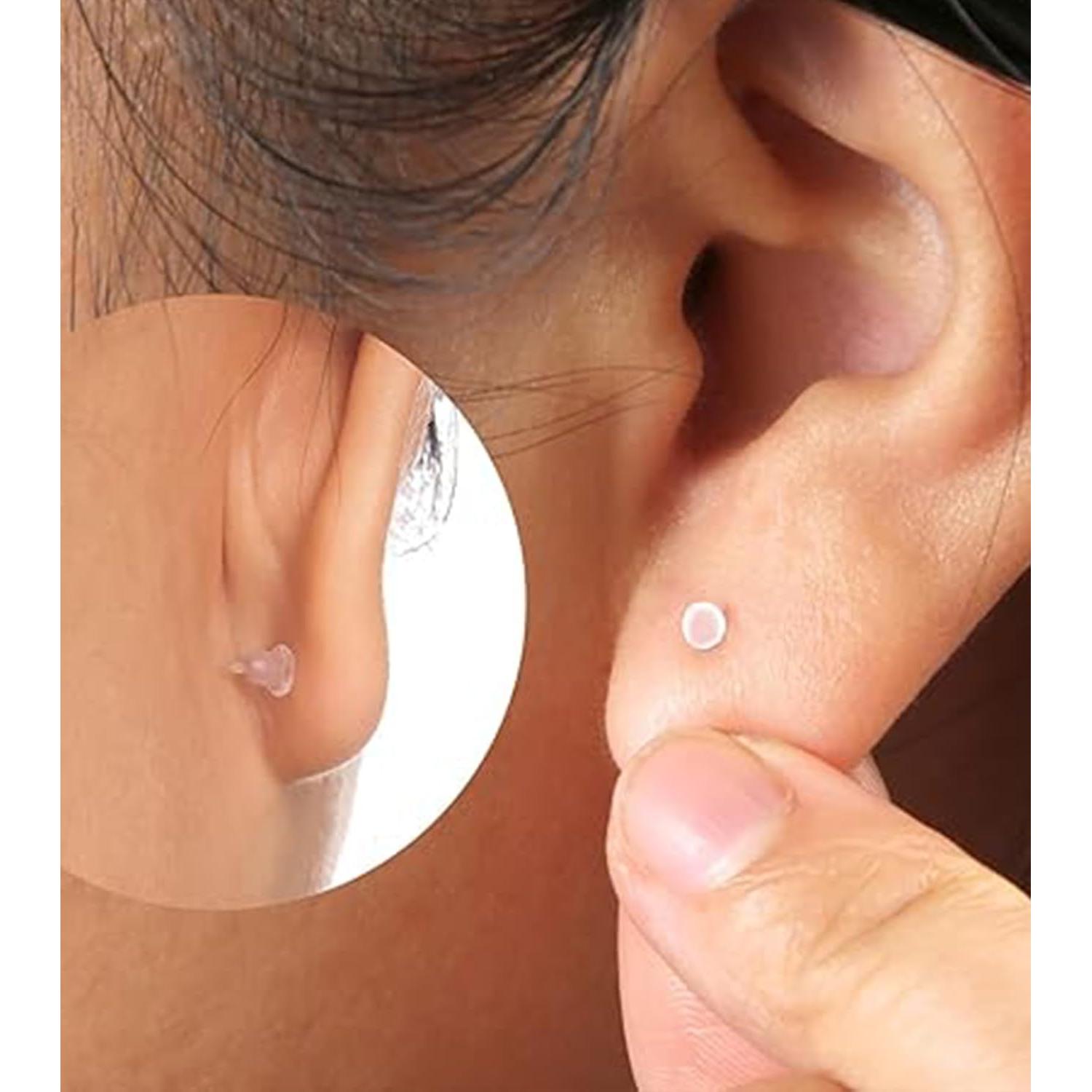 Studs de Nariz Transparentes MODRSA 20g para Cirugía y Deporte