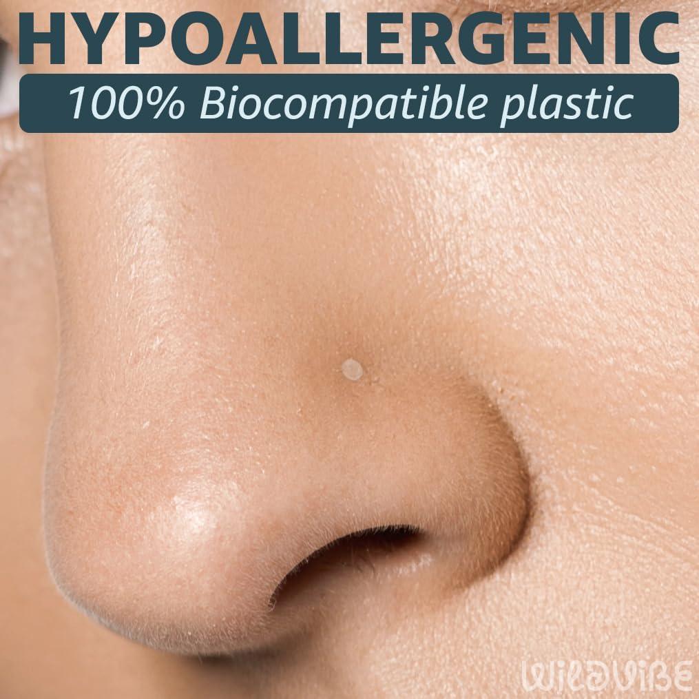 Pendientes Transparentes Bioflex 16g Set de 8pcs 6-12mm