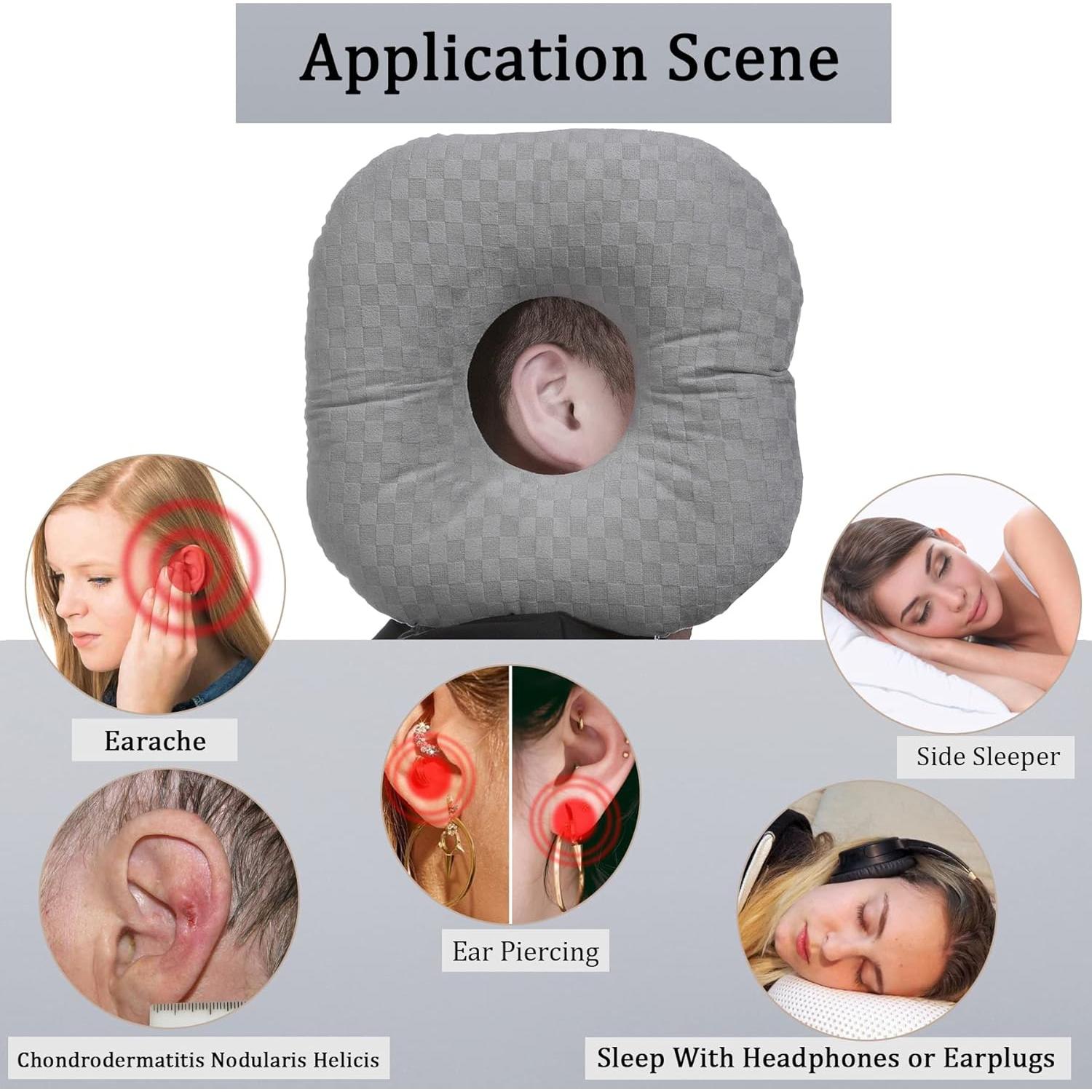 Almohada para Perforación de Orejas Wuronsa Gris 22.86 cm