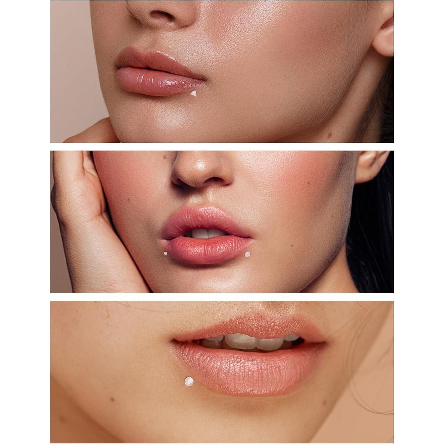 18 Piezas Retenedores de Piercing Transparentes 16G NIUSIMAN