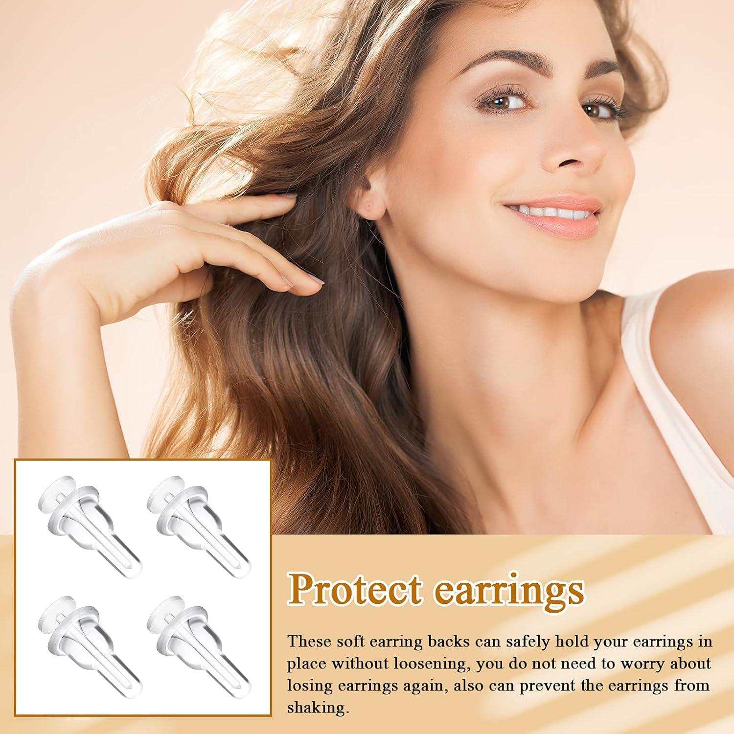 200 Piezas Sujetadores de Pendientes Transparentes Yaomiao