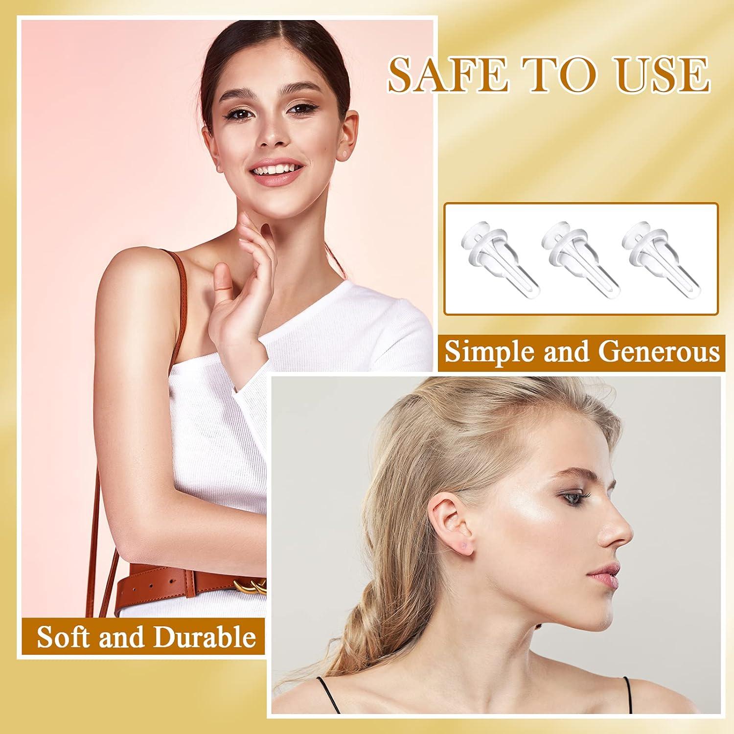 200 Piezas Sujetadores de Pendientes Transparentes Yaomiao