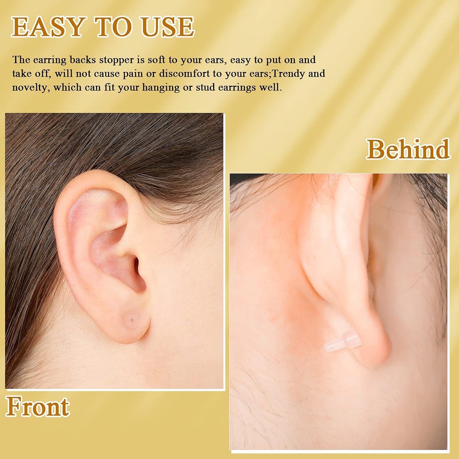 200 Piezas Sujetadores de Pendientes Transparentes Yaomiao